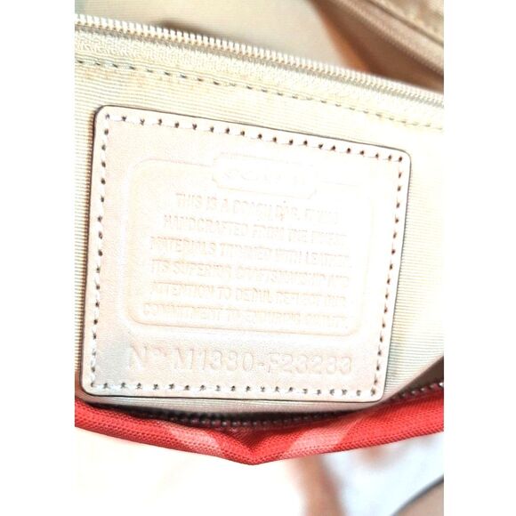 Coach F23283 Zebra Print Canvas Tote Bag - Picture 13 of 16